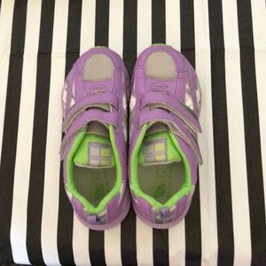 Tsukihoshi girls purple velcro sneakers size 13